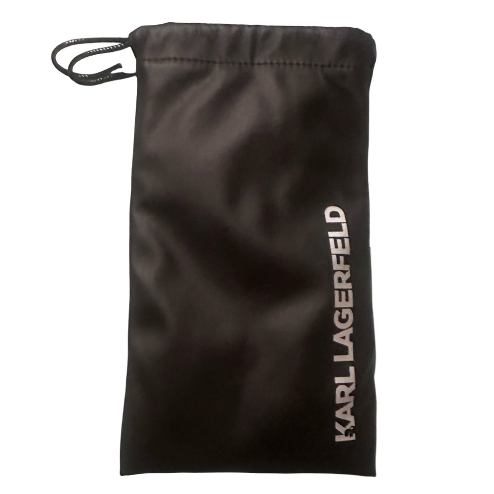 Karl Lagerfeld Padded Soft Satin Draw String Bag For accessories Glasses
